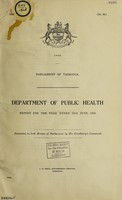 view Report / Department of Public Health, Tasmania.