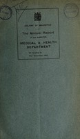 view Annual report of the Director, Medical & Health Department / Colony of Mauritius.