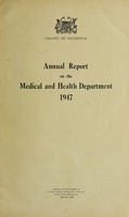 view Annual report of the Director, Medical & Health Department / Colony of Mauritius.