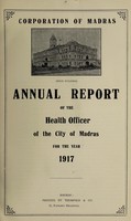 view Report of the Health Officer, Corporation of Madras Health Department.