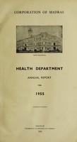 view Report of the Health Officer, Corporation of Madras Health Department.