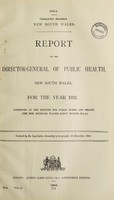 view Report of the Director-General of Public Health, New South Wales.