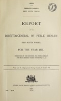 view Report of the Director-General of Public Health, New South Wales.