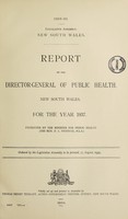 view Report of the Director-General of Public Health, New South Wales.