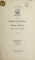 view Report of the Director-General of Public Health, New South Wales.