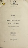 view Report of the Director-General of Public Health, New South Wales.