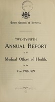 view Annual report of the Medical Officer of Health / City Council of Pretoria.