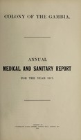 view Annual report of the Medical Department / Colony of the Gambia.