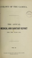 view Annual report of the Medical Department / Colony of the Gambia.