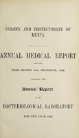 view Annual medical report / East Africa Protectorate.