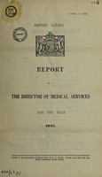 view Report of the Director of Medical Services / British Guiana.