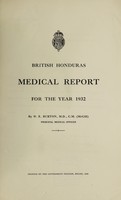 view Medical report / British Honduras.