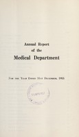 view Annual report of the Medical Department / Uganda Protectorate.