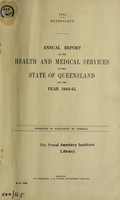 view Annual report on the health and medical services of the state of Queensland.