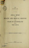 view Annual report on the health and medical services of the state of Queensland.