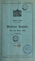 view Annual report on the medical services / Sierra Leone.