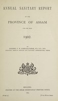 view Annual sanitary report of the Province of Assam.