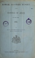 view Annual sanitary report of the Province of Assam.