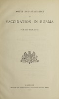 view Notes and statistics on vaccination in Burma.