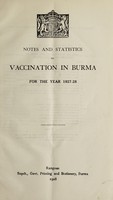 view Notes and statistics on vaccination in Burma.