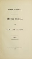 view Annual medical and sanitary report / Saint Vincent.