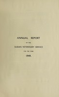 view Annual report of the Sudan Veterinary Service.