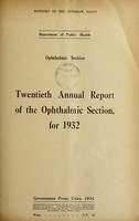 view Annual report on the ophthalmic section.