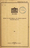 view Annual report of the Medical Department / Colony of the Gambia.