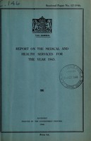 view Annual report of the Medical Department / Colony of the Gambia.