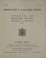 view Sales catalogue 499: Maggs Bros