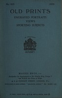 view Sales catalogue 613: Maggs Bros