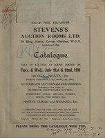 view Sales catalogue: Stevens