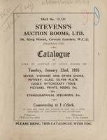 view Sales catalogue: Stevens