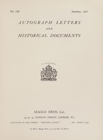 view Sales catalogue 646: Maggs Bros