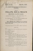 view Sales catalogues: Phillips, Son and Neale