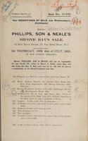 view Sales catalogues: Phillips, Son and Neale