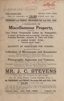 view Sales catalogue: Stevens