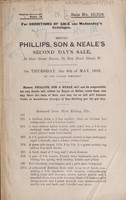 view Sales catalogue: Phillips, Son and Neale