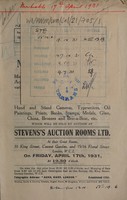 view Sales catalogue: Stevens