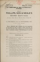 view Sales catalogue: Phillips, Son and Neale