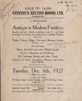 view Sales catalogue: Stevens