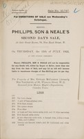 view Sales catalogue: Phillips, Son and Neale