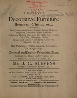 view Sales catalogue: Stevens