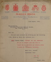 view Sales catalogue: Maggs Bros