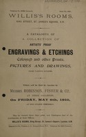 view Sales catalogue: Robinson Fisher and Co