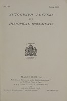 view Sales catalogue 605: Maggs Bros