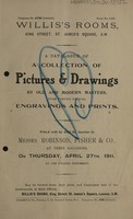 view Sales catalogue: Robinson Fisher and Co