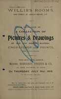 view Sales catalogue: Robinson Fisher and Co