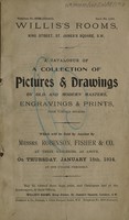 view Sales catalogue: Robinson Fisher and Co