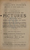 view Sales catalogue: Robinson Fisher and Co